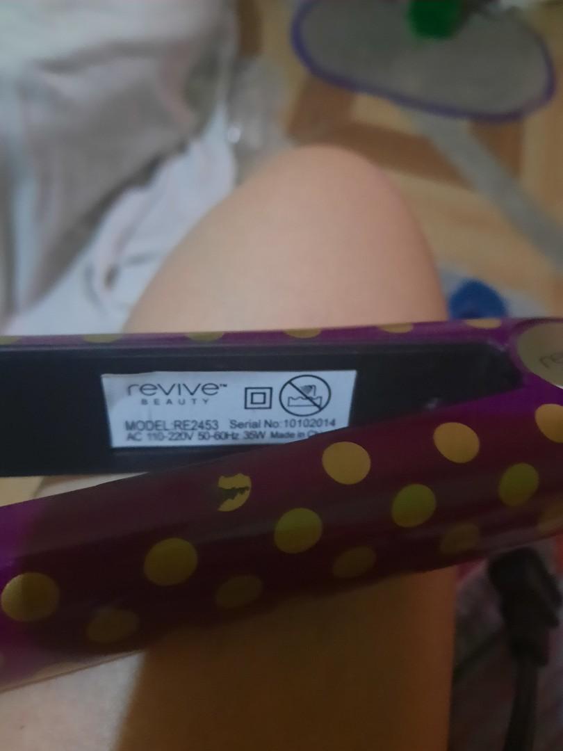 revive beauty hair iron (Category: Hair) located in San Fernando. Submitted by ainsley913 (Listing ID 1186797307, Image 3). Description: Revive beauty hair iron. can pass as brand new. this is an extra hair iron. no more box..