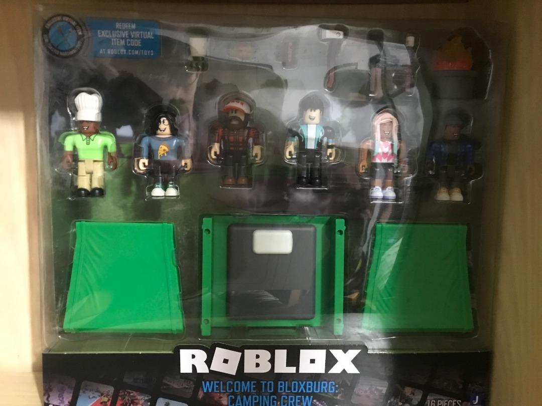  Roblox Action Collection - Welcome to Bloxburg: Camping Crew  Playset [Includes Exclusive Virtual Item] : Toys & Games