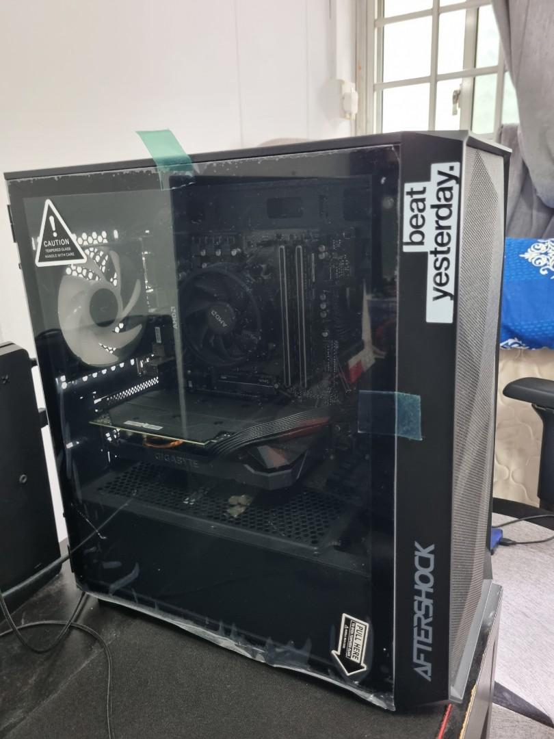 Rtx 2060 ryzen 3600 aftershock pc, Computers Tech, Desktops on