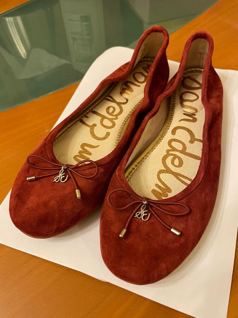 Sam edelman burgundy flats on sale
