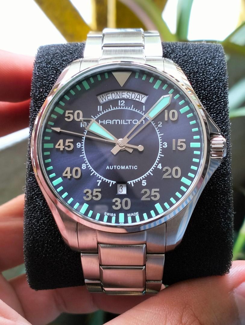 Hamilton pilot automatic clearance day and date interstellar