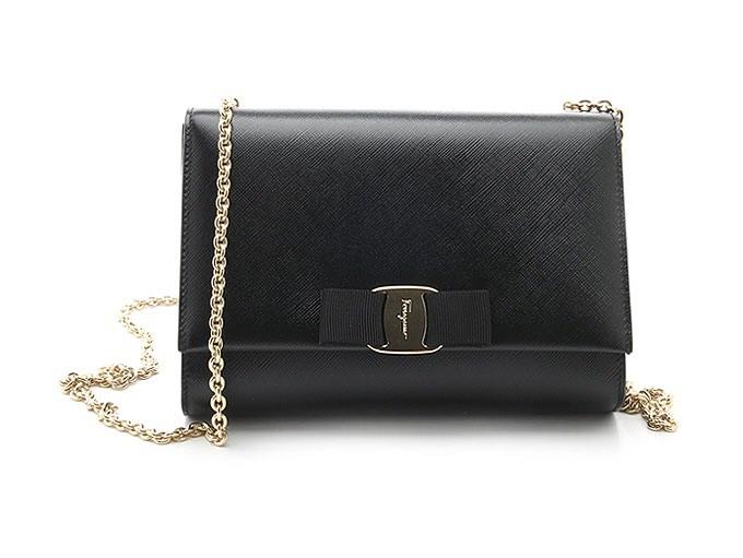 Ginny leather crossbody store black