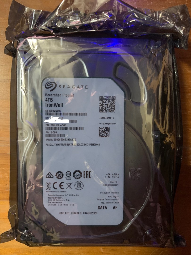 Seagate Ironwolf 4TB, Computers & Tech, Parts & Accessories, Hard Disks ...