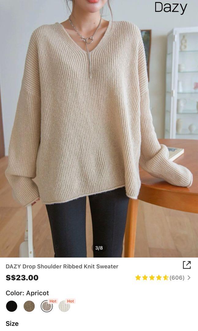 shein dazy knitted Sweater Long Sleeve 