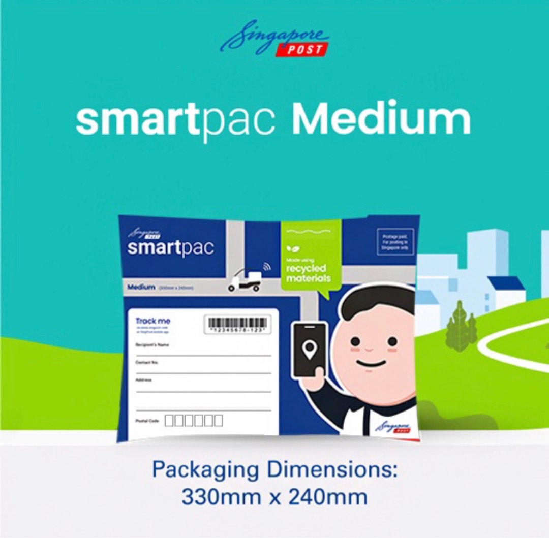 Singpost SmartPac Medium Tracked Parcel, Everything Else on Carousell