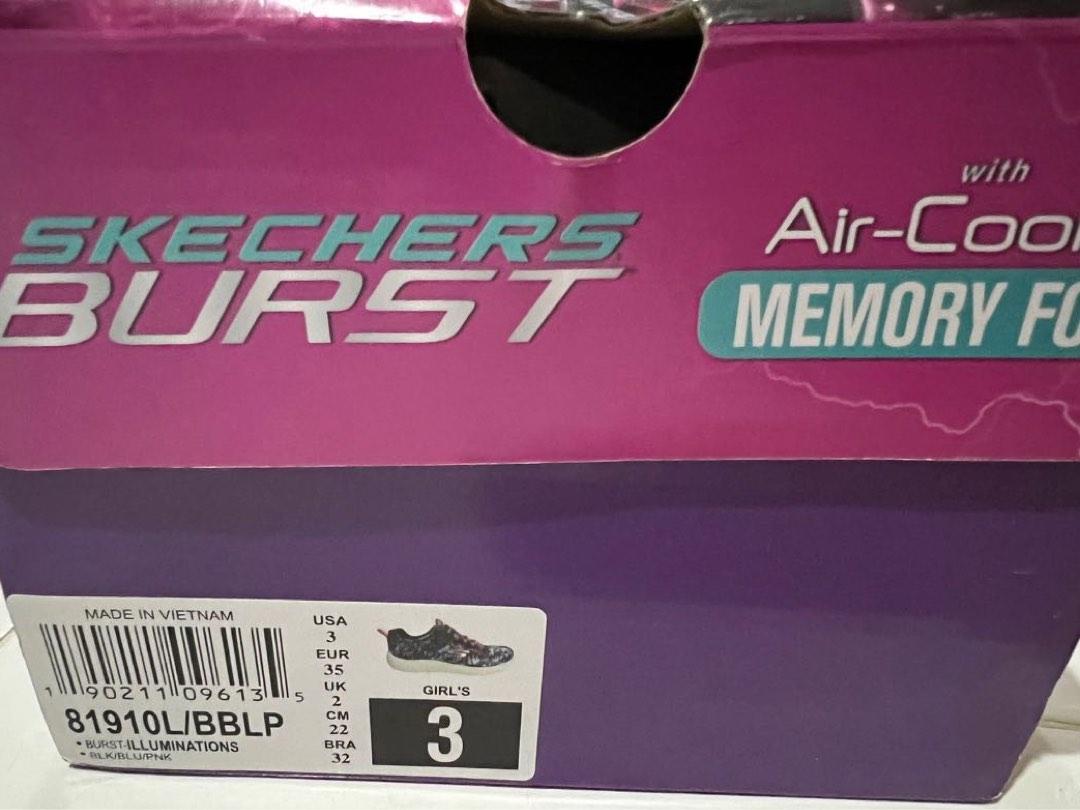 Skechers burst illuminations Fesyen Wanita Sepatu di Carousell