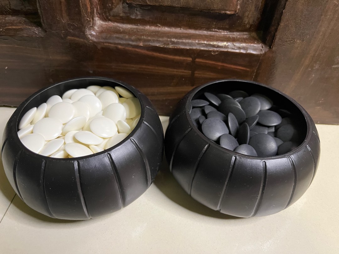 Slate and Shell Go Stones and Go Bowls Set Refurbished Vintage
