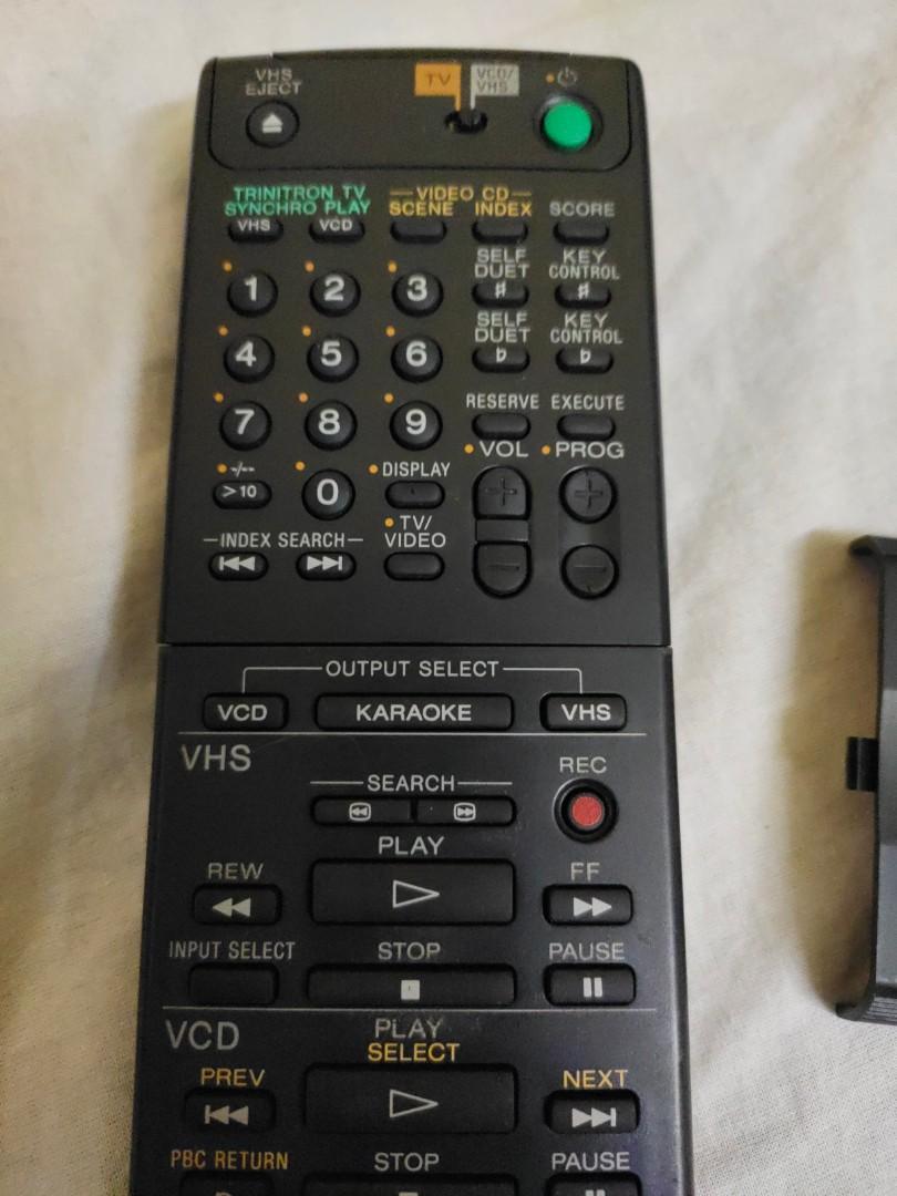 Sony trinitron vhs remote control, TV & Home Appliances, TV
