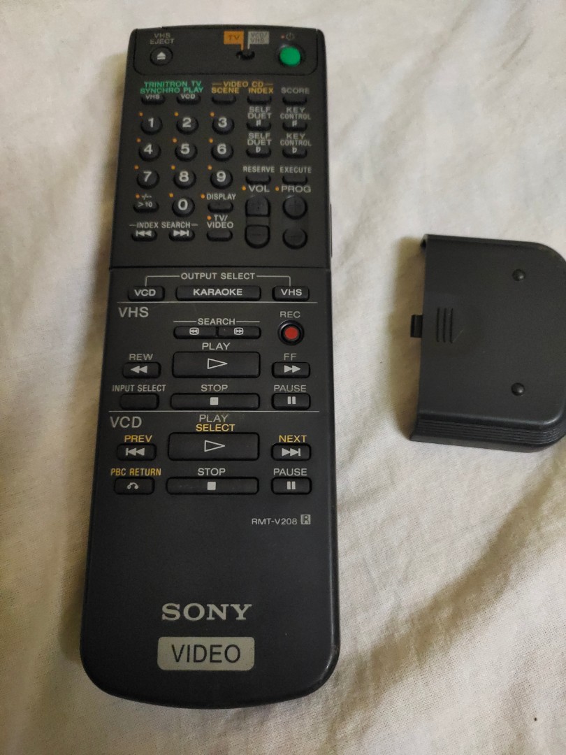 Sony trinitron vhs remote control, TV & Home Appliances, TV