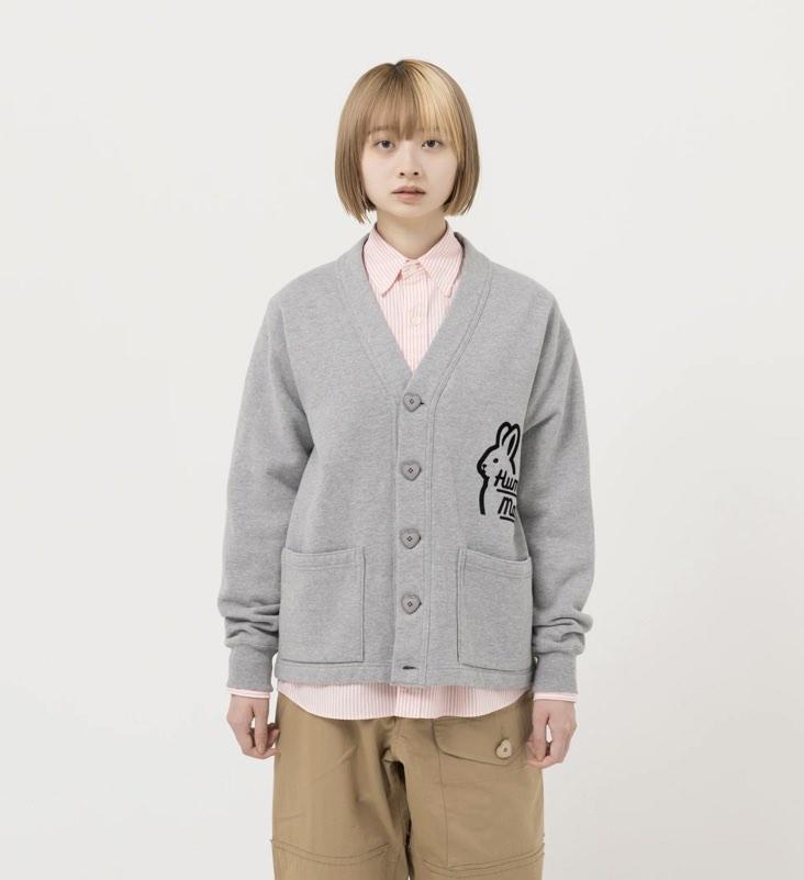 SS22 Human Made rabbit sweat cardigan (Gray) size L, 男裝, 外套及