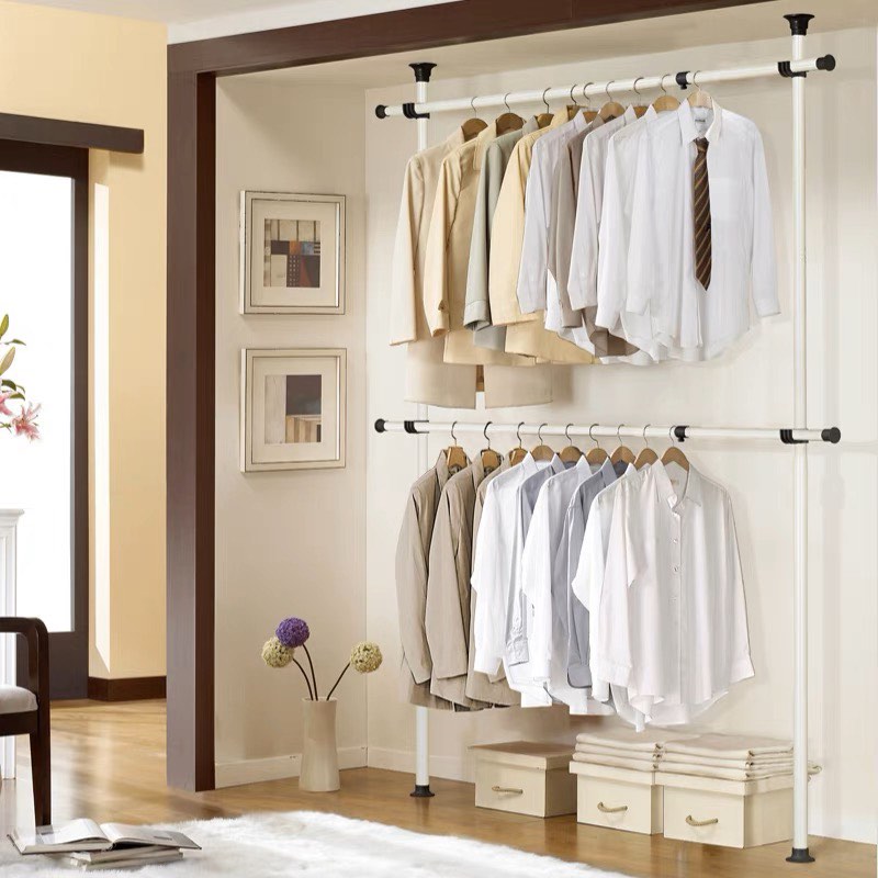 Standing Pole Clothes Rack, Furniture & Home Living, Furniture, Shelves