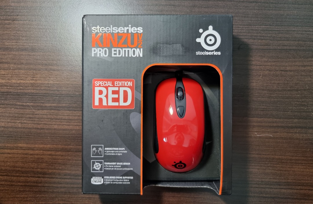 Steelseries Kinzu v2 Special Edition (Red), Computers & Tech, Parts