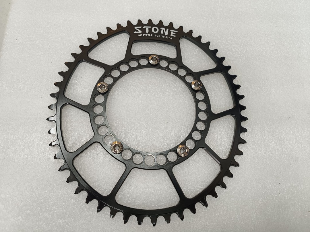 Stone 52 oval chain ring BCD110, Sports Equipment, Bicycles & Parts ...