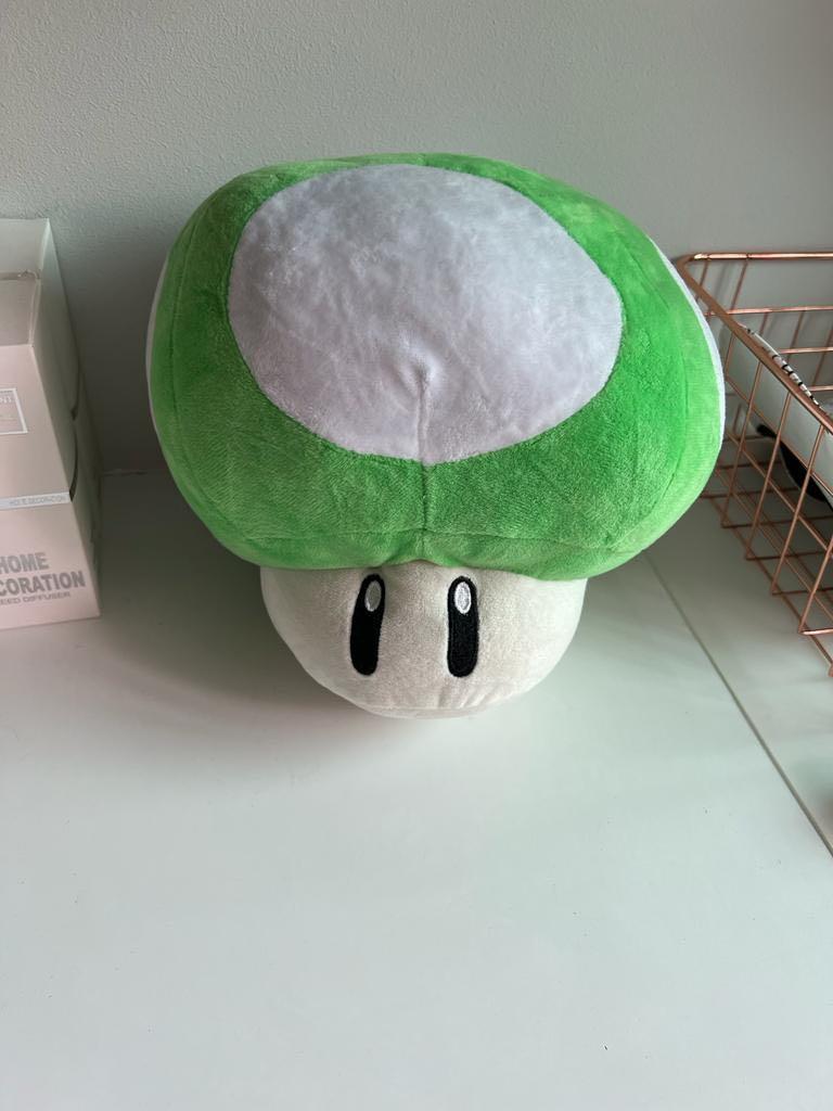green mushroom plush