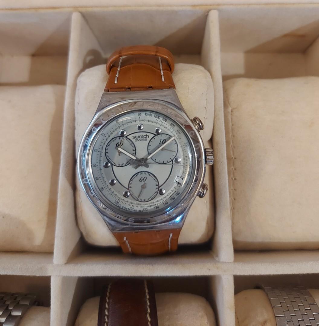 Swatch irony deals chrono strap