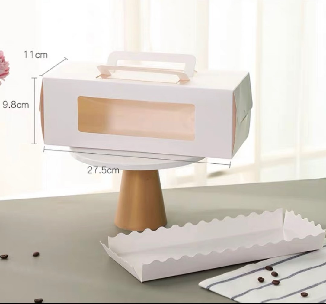 Swiss Roll Cake Box, Food & Drinks, Homemade Bakes on Carousell