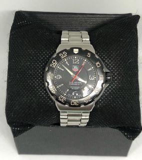 Tag Heuer Formula 1 F1 Kimi Raikkonen Series Quartz Junior Size 33mm case size Unisex Black Dial Swiss Made Unit, Extra Links and Generic Box for only 22.8k neg. very good condition