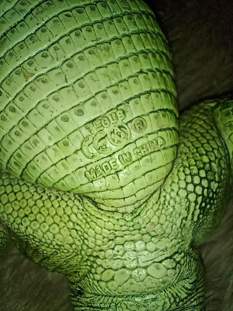 Tegu lizard green realistic pvc, Hobbies & Toys, Toys & Games on Carousell