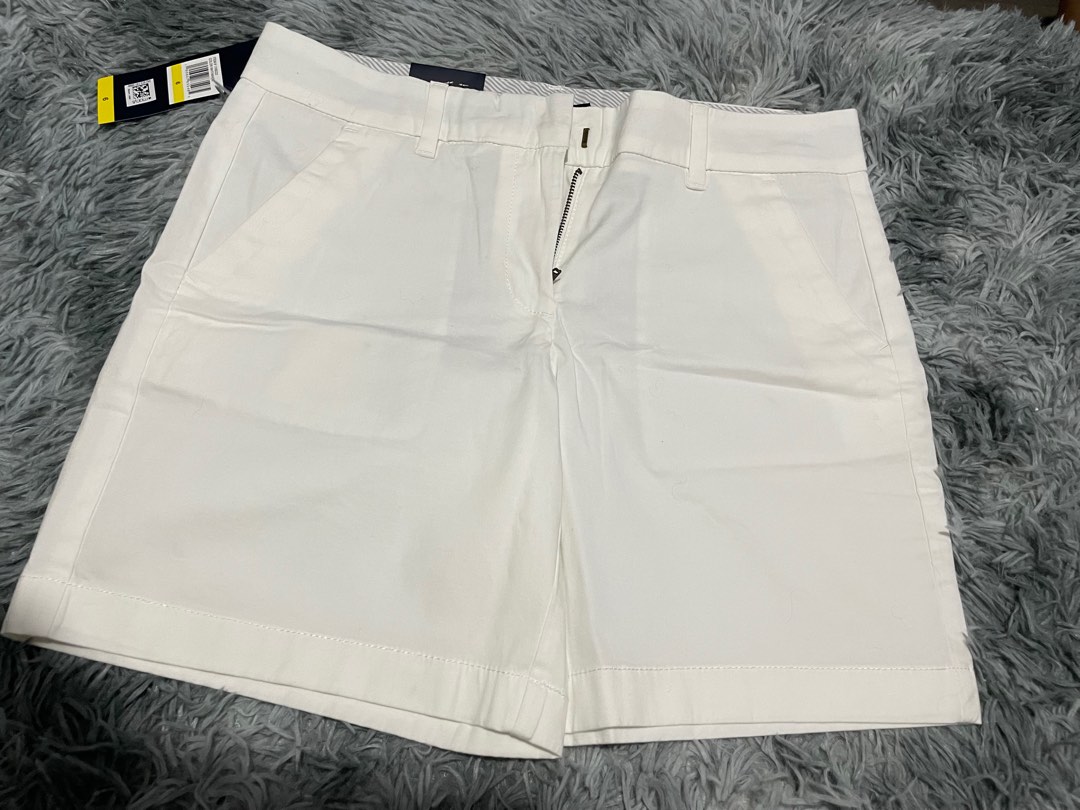 Tommy hilfiger women's white sales shorts