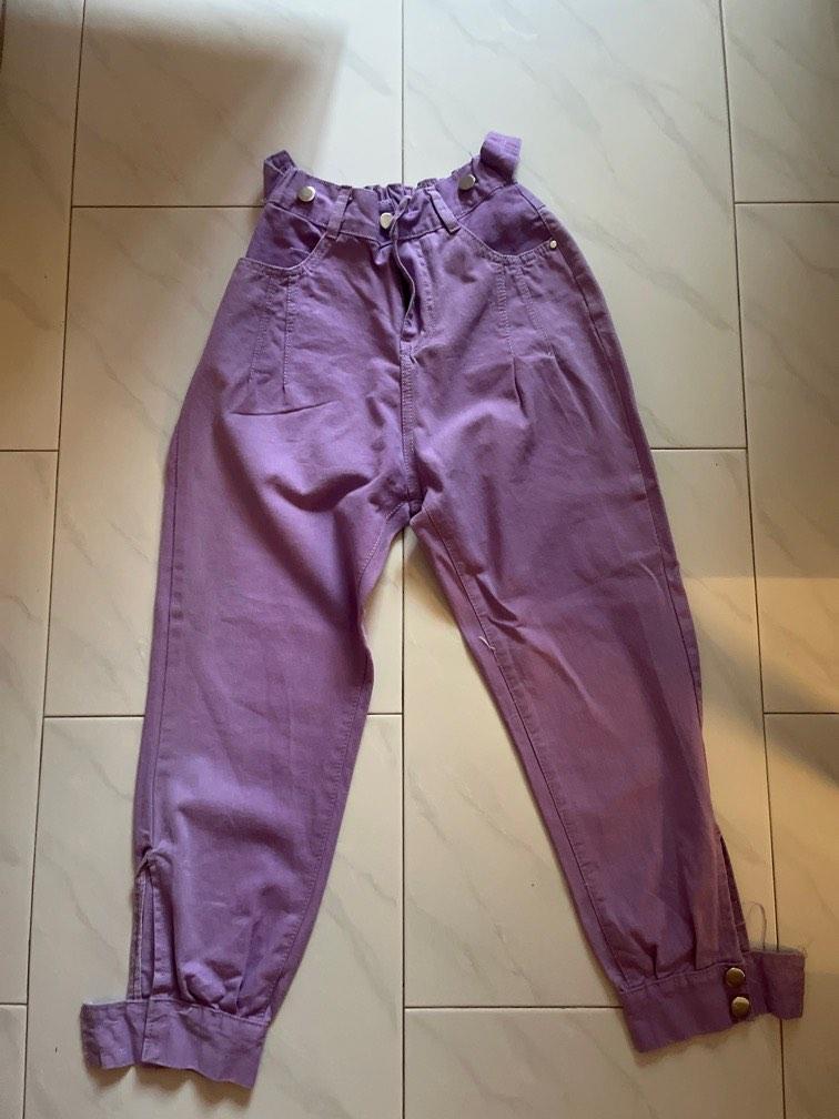 purple jeans women