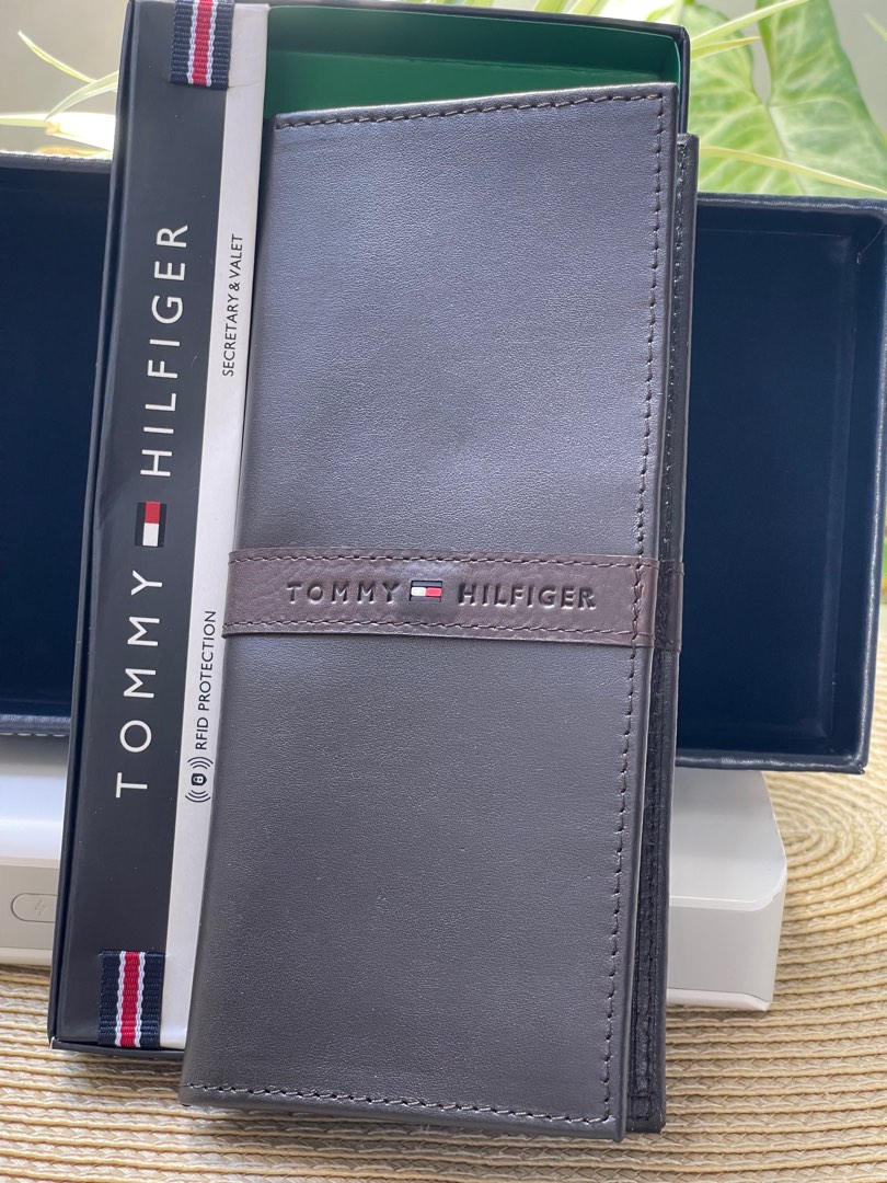 Tommy Hilfiger US Slim Brown Genuine Leather RFID