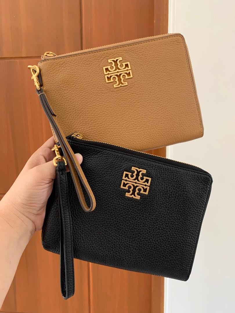 Tory burch britten large zip pouch discount