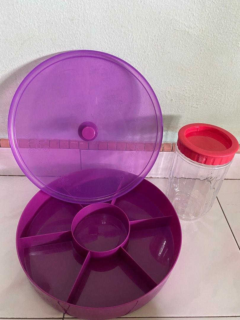 Tupperware Candy Tray Food Tray With Cover Dried Fruits Storage