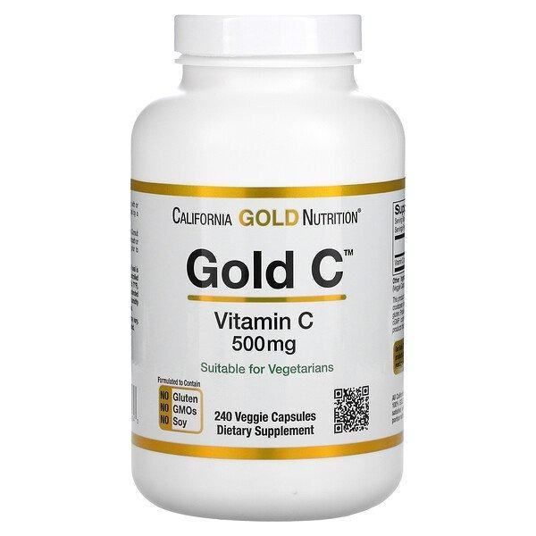 USP Grade Vitamin C 500mg x 240 Veggie Capsules, Health & Nutrition, Health Supplements