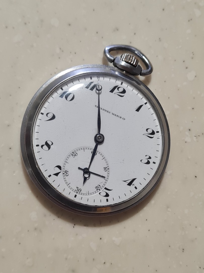 Vintage Tavannes Watch Co 17 Jewels Antique Mechanical Pocket Watch