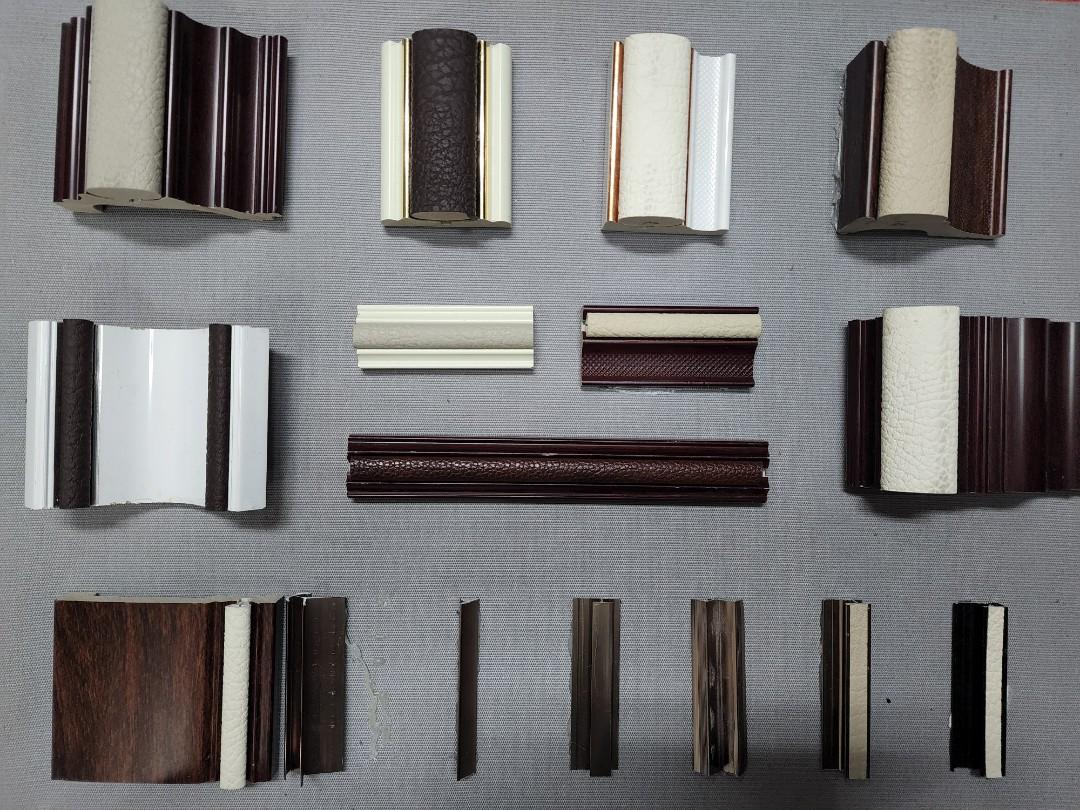 Wall ceiling cladding framing cornice (Category: Wall Decor) located in Makati City. Submitted by jenelynanisco (Listing ID 1186800308, Image 3). Description: 3mtrs long different width sizes different designs and color pvc calcium silicate materials strong durable best quality luxurious design.