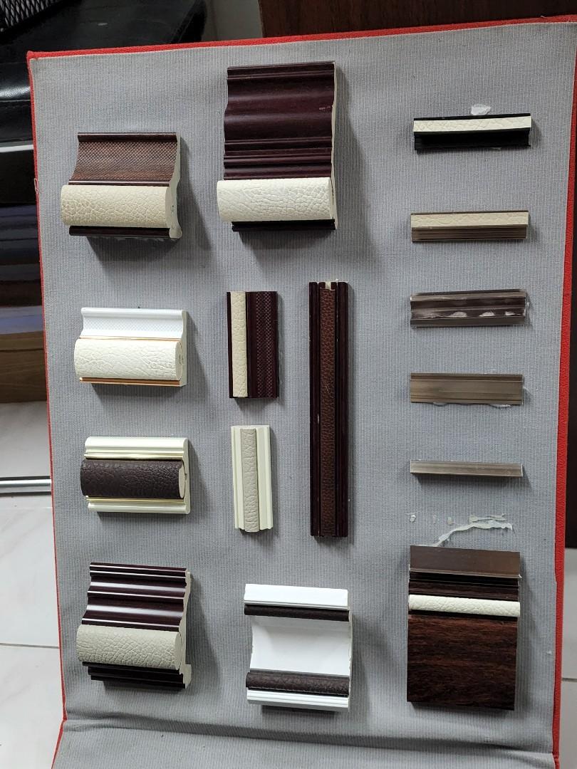 Wall ceiling cladding framing cornice (Category: Wall Decor) located in Makati City. Submitted by jenelynanisco (Listing ID 1186800308, Image 1). Description: 3mtrs long different width sizes different designs and color pvc calcium silicate materials strong durable best quality luxurious design.