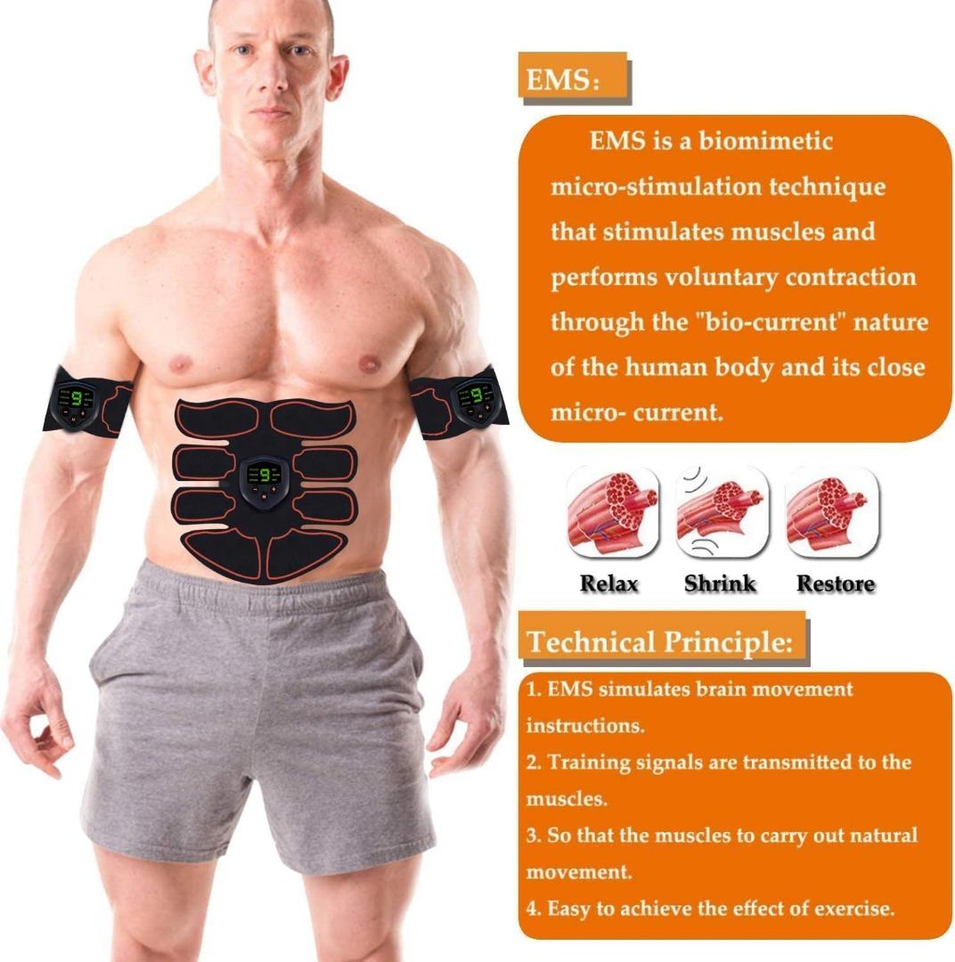 WARDBES EMS Muscle Stimulator, Abs Trainer Abdominal Muscle Toner