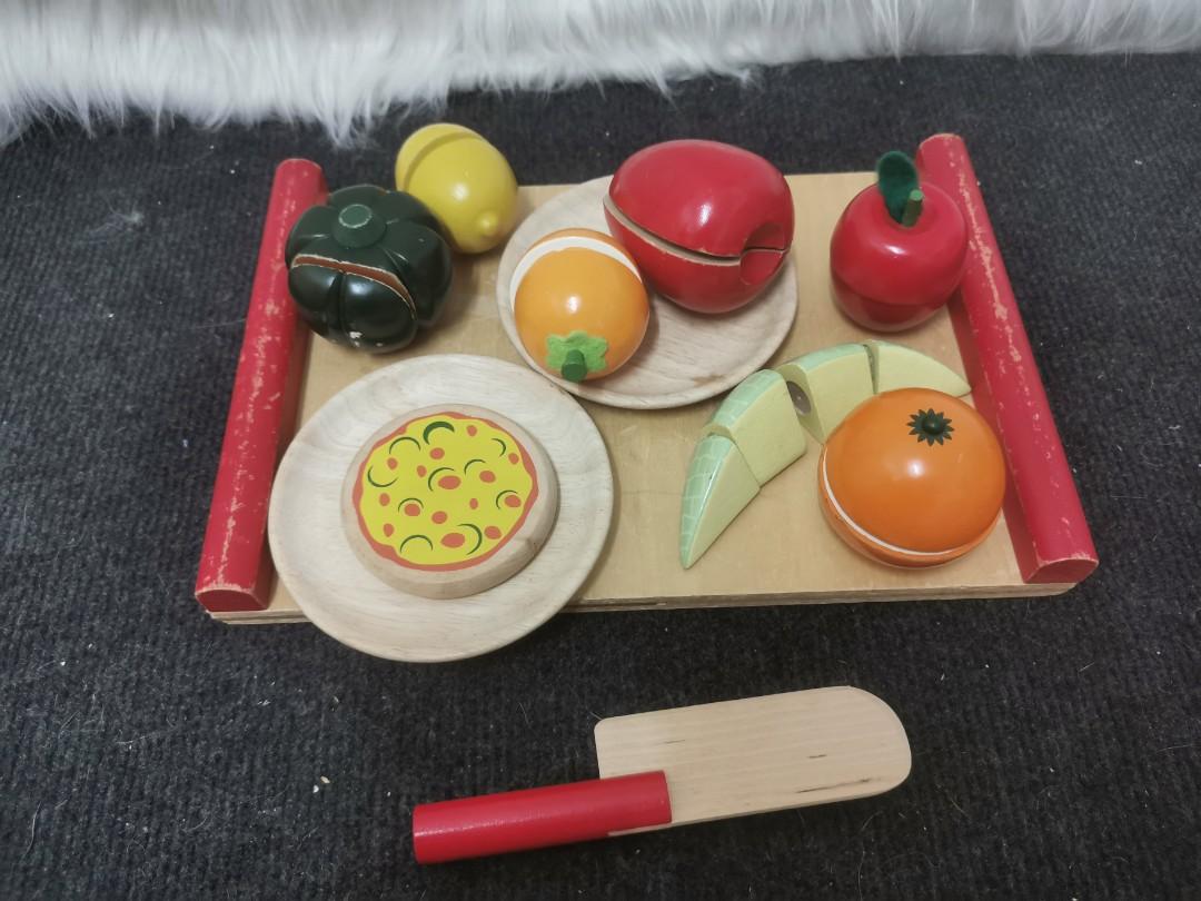 Wooden Food Toy set, Hobbies & Toys, Toys & Games on Carousell