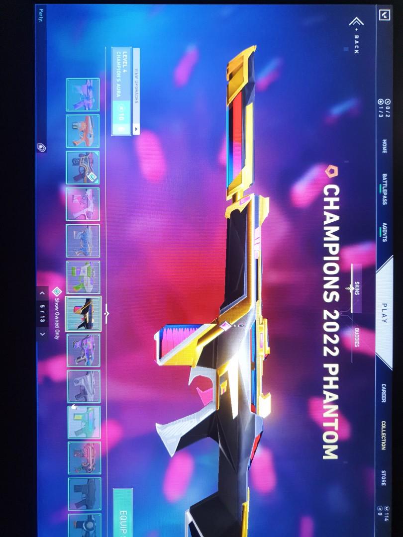 WTT 2021/2022 CHAMPION BUNDLES RGX BLADE Valorant account IMMO 1, Video ...