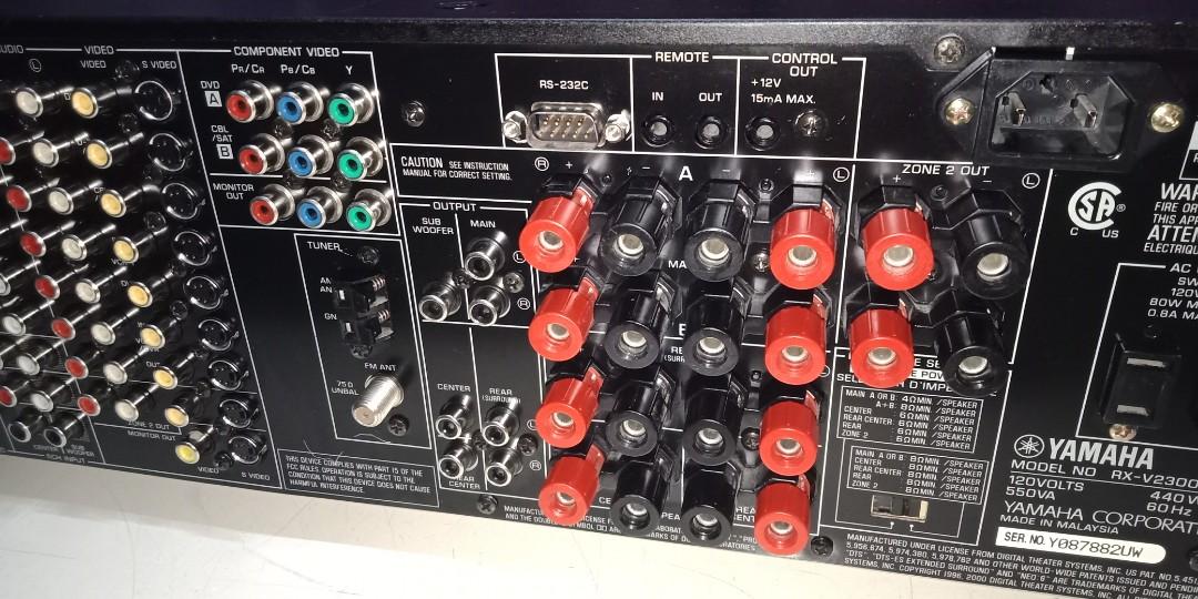 Yamaha RXV2300 6.1 Channel Av Receiver, Audio, Soundbars, Speakers