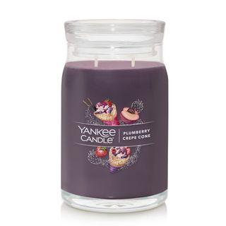 Yankee Candle Jar- Plumberry Crepe Cone (20 oz 567 0g)