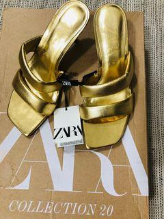 ZARA 💯 authentic gold heels