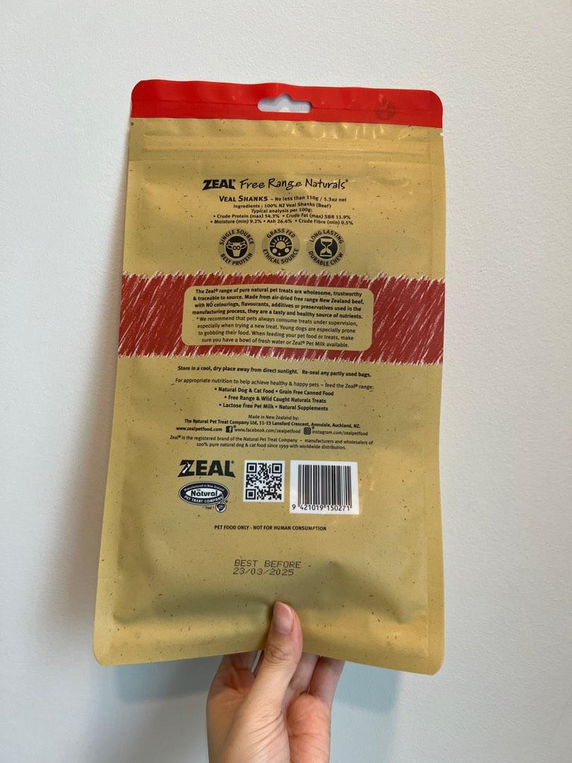 Zeal Veal Shanks Dog Treats 150g, Pet Supplies, Pet Food on Carousell