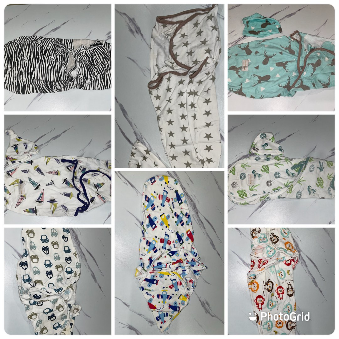 03 months old/ baby boy girl/ Velcro swaddle, Babies & Kids, Babies