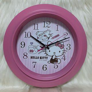 10" Sanrio Hello Kitty Wall Clock Pink