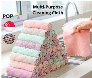 10 Pack Washcloth Towel Set Soft Face Cleaning Cloths Absorbent Kitchen  28x28CM