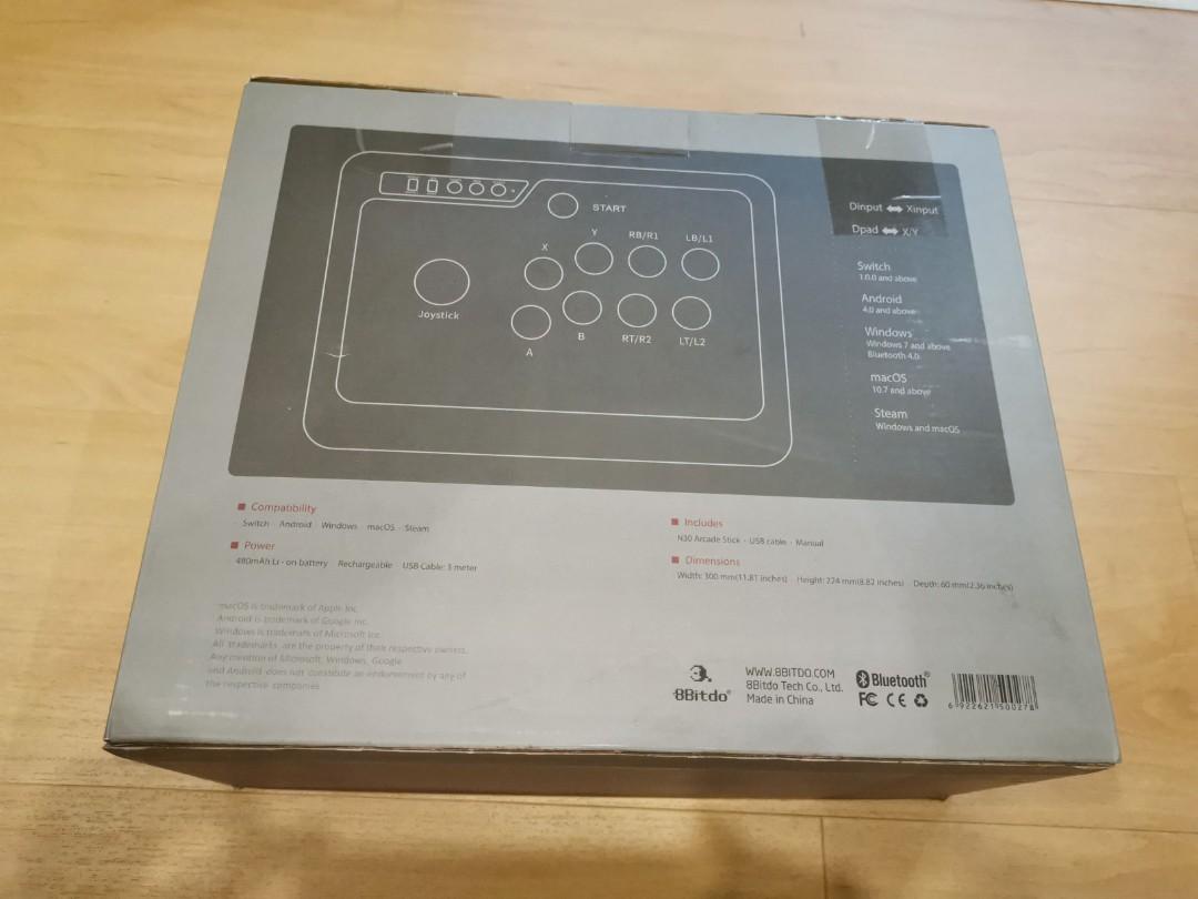 8bitdo N30 Bluetooth arcade stick, Video Gaming, Gaming Accessories ...