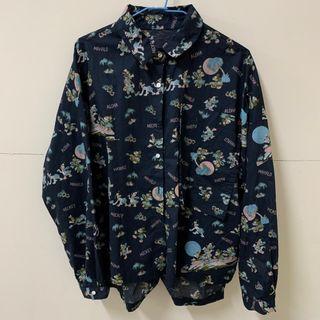 全新米奇童趣襯衫/深綠