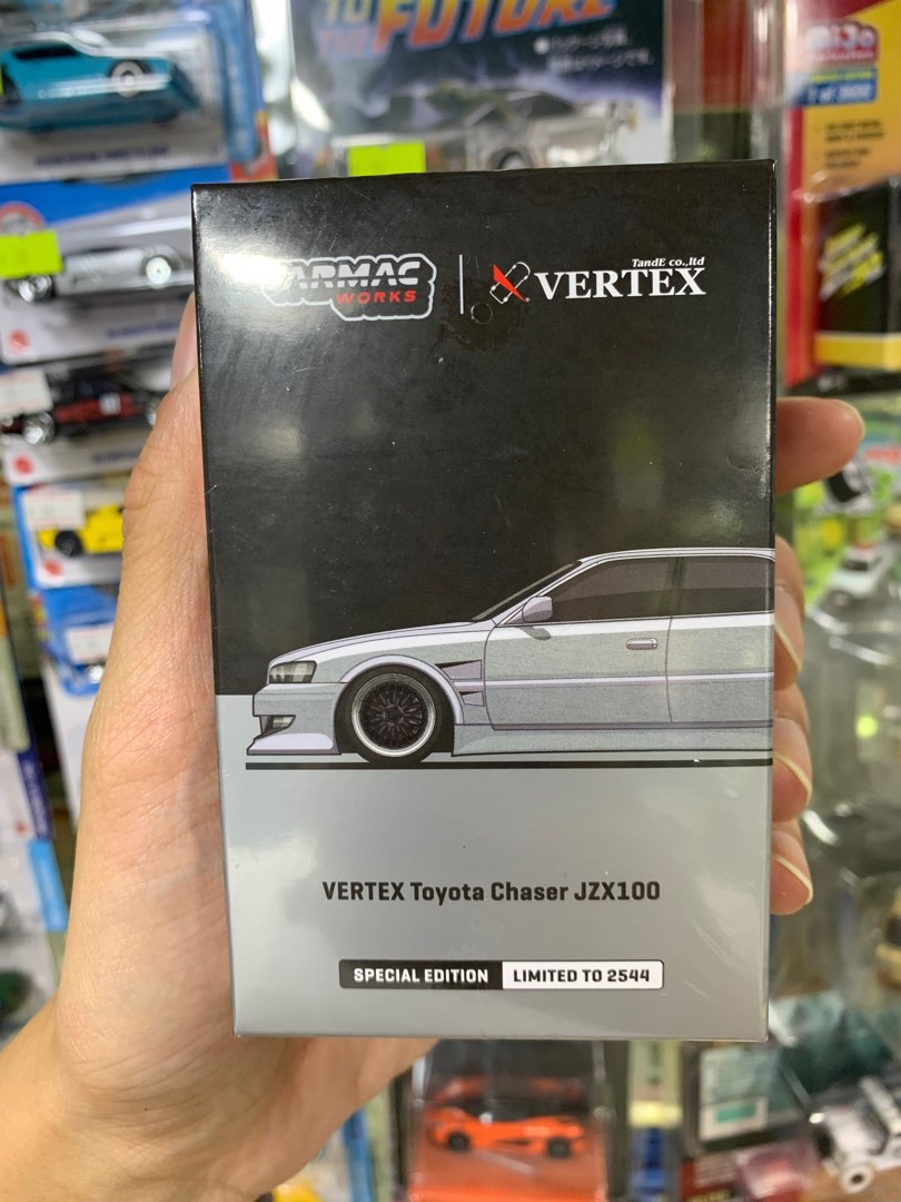 現貨！ Tarmac Works 1:64 Vertex Toyota Chaser JZX100 (Silver