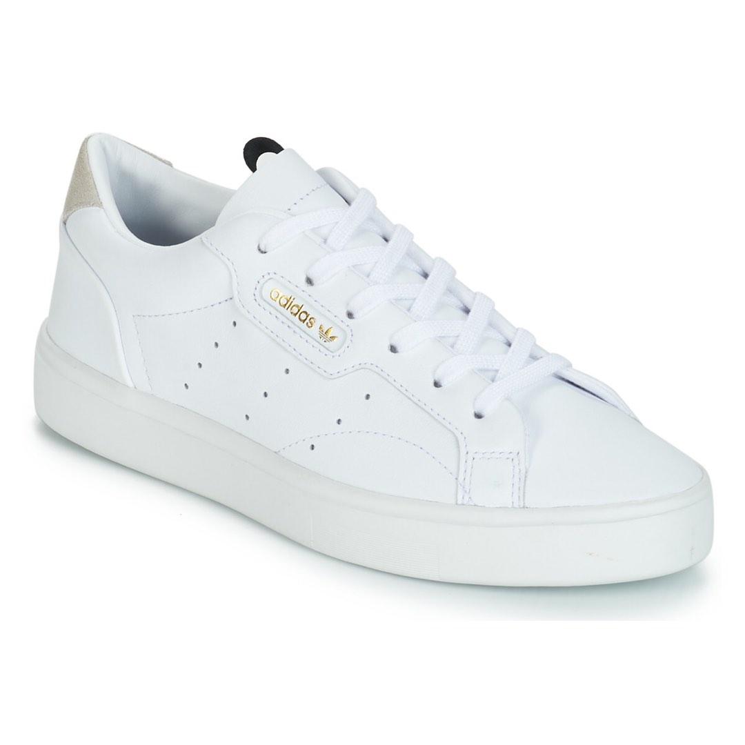 Adidas sleek sales white shoes