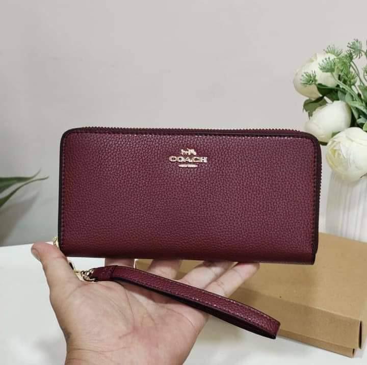 Maroon coach wallet online