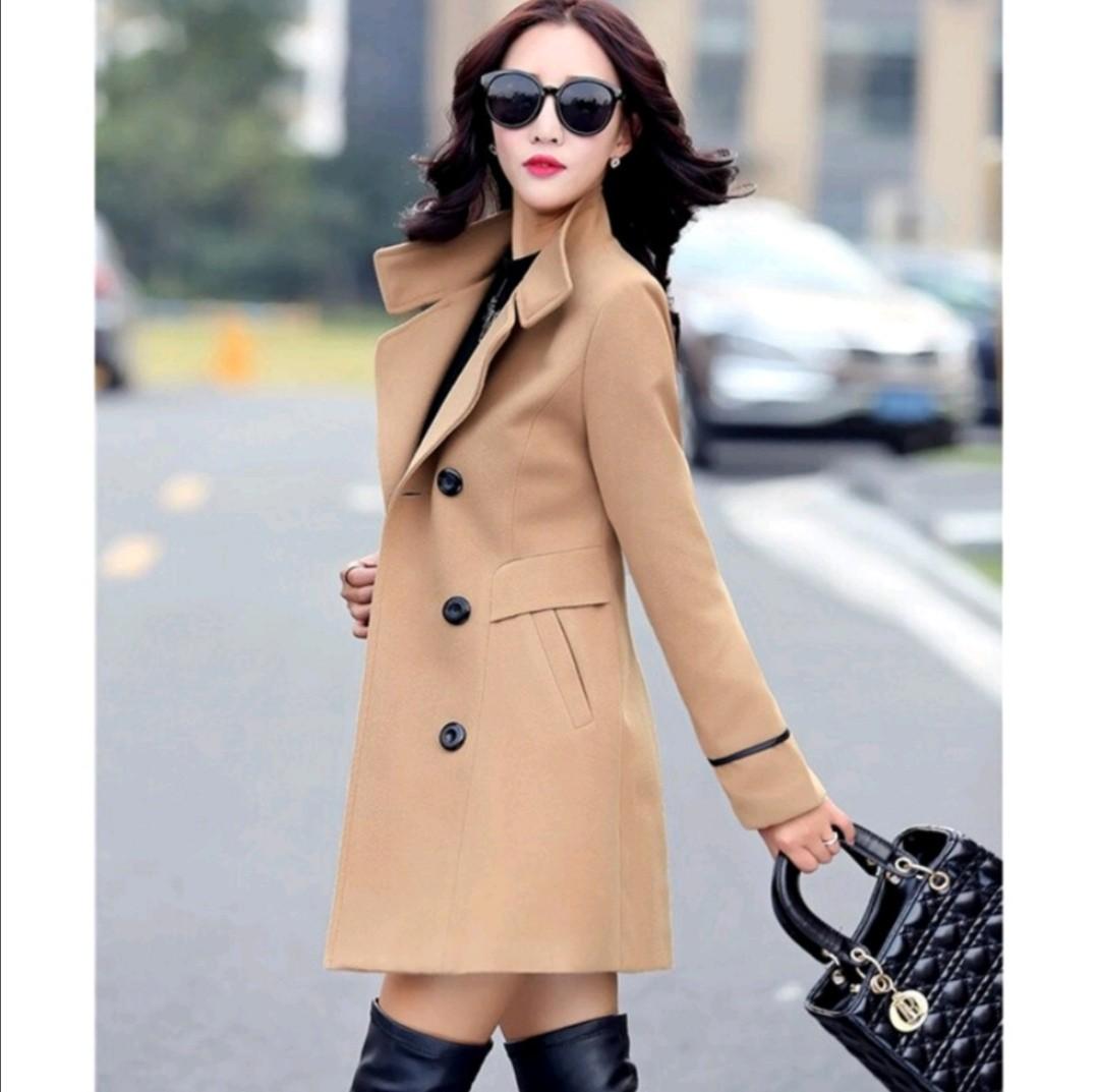 Autumn and winter coat medium length