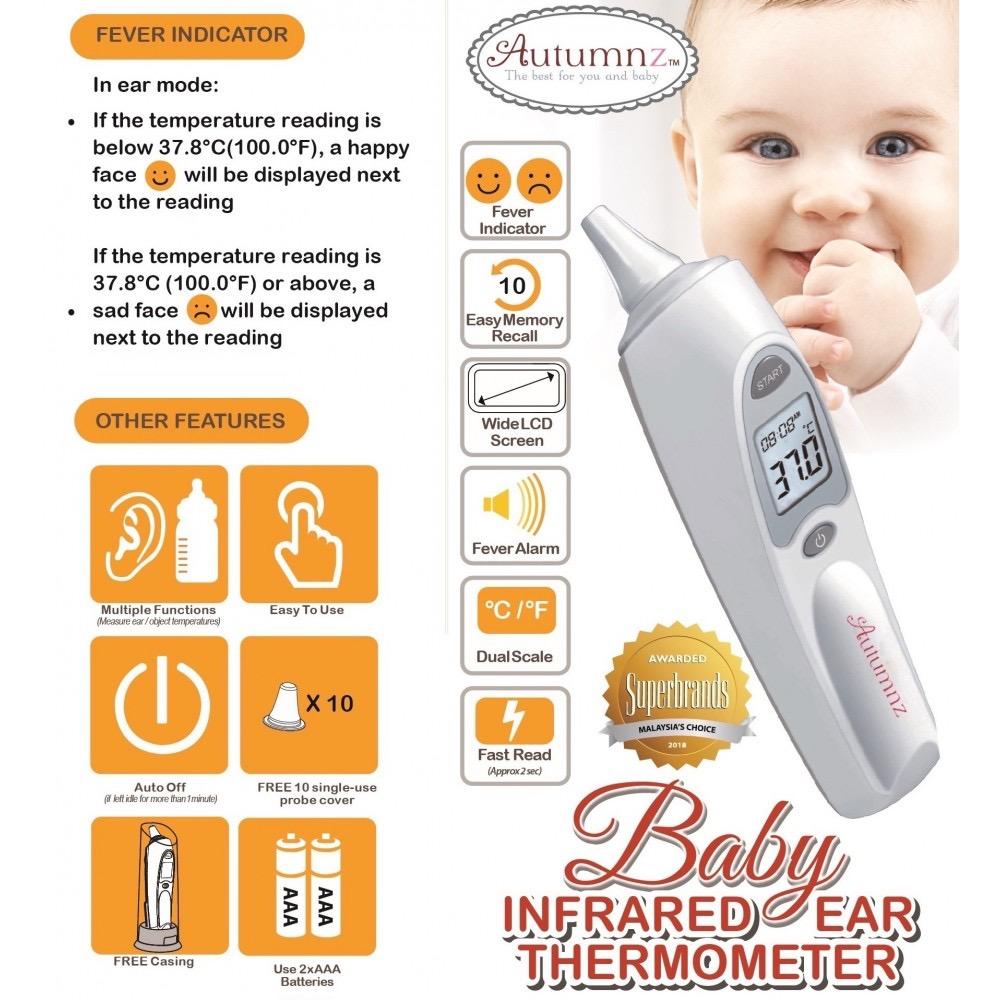 Autumnz baby Infrared Ear Thermometer IET101H, Health ...