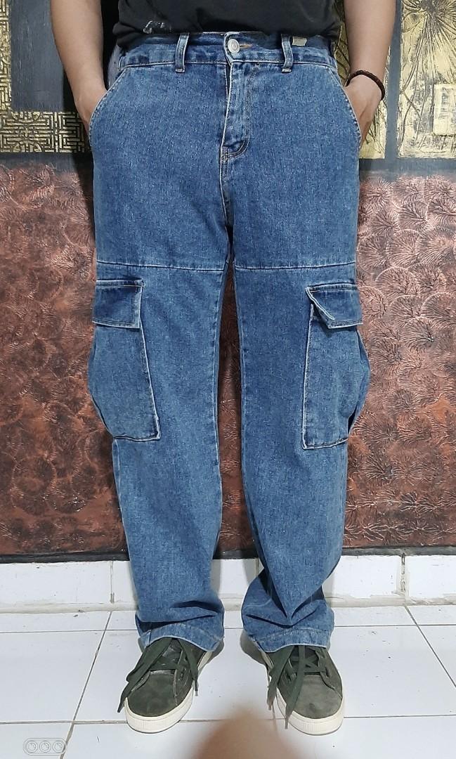 Baggy pants cargo/Celana cargo model gombrang by cullavo, Fesyen Pria