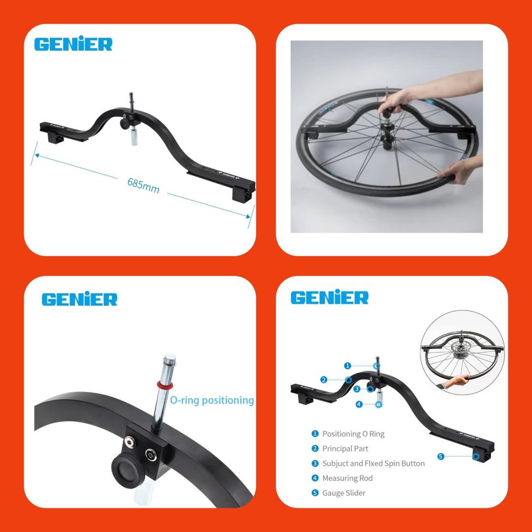 Bicycle Wheel Dishing Centering Alignment Gauge Tool For 12 29Inch